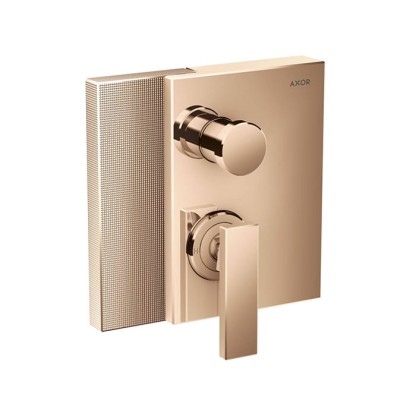 Axor Edge Смеситель для ванны, встраиваемый, алмазная огранка, внешняя часть, цвет: красное золото