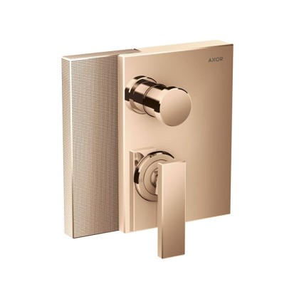 Axor Edge Смеситель для ванны, встраиваемый, алмазная огранка, внешняя часть, цвет: красное золото