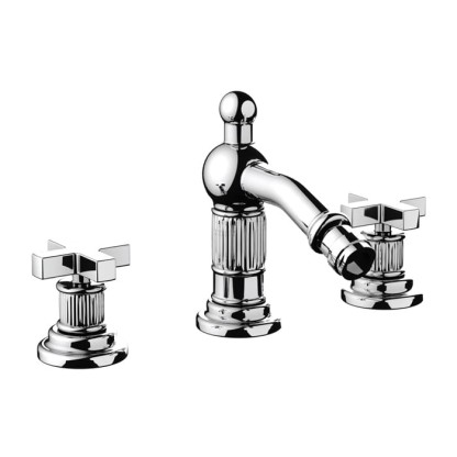 Nicolazzi Pantheon Смеситель для биде, на 3 отв., с донным клапаном,цвет: хром