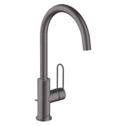 Axor Uno Смеситель для раковины 240, на 1 отв., высокий, цвет: шлифованный черный хром