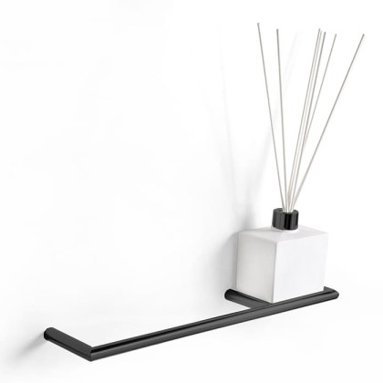3SC Guy Полотенцедержатель и ароматический диффузор, 40см.,  справа, подвесной, композит Solid Surface, цвет: белый матовый/черный матовый