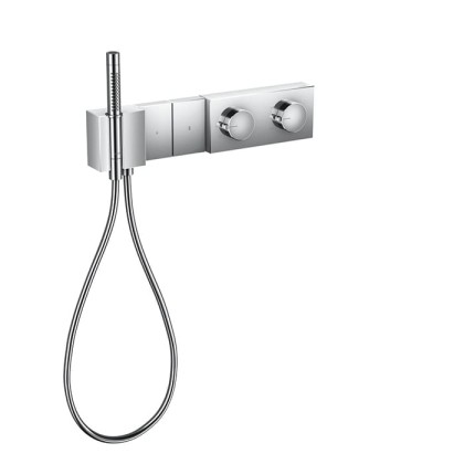 Axor Edge Смеситель для душа 470/100, встраиваемый, термостат, на 2 источника, с ручным душем, внешняя часть, цвет: хром