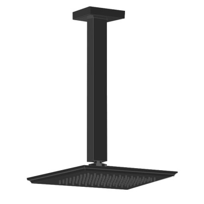 Gessi Eleganza Верхний душ потолочный, высота от 115 до 1865мм, цвет: черный металлик