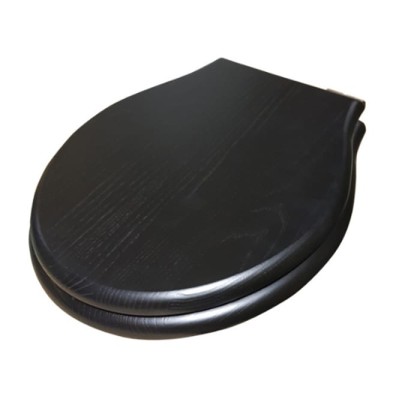 Globo Paestum Сиденье для унитазов, деревянное, микролифт, цвет: черный дуб/золото