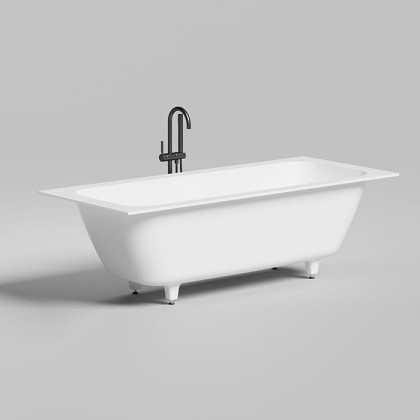 Salini Orlanda Axis Встраиваемая ванна на ножках 191х80х60см.,  "Up&Down", материал: S-Sense, цвет: белый