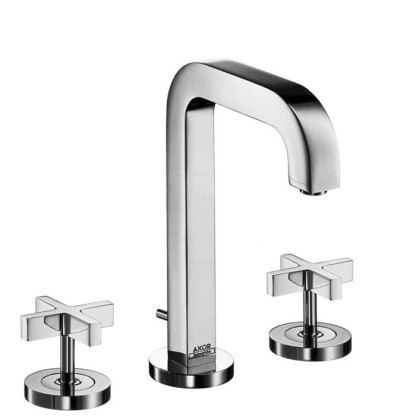Axor Citterio Смеситель для раковины на 3 отверстия, ручки крестиком, цвет: хром