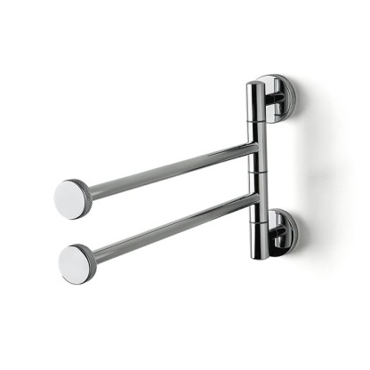 3SC Ribbon Полотенцедержатель двойной, поворотный, плечо 35см, цвет: хром