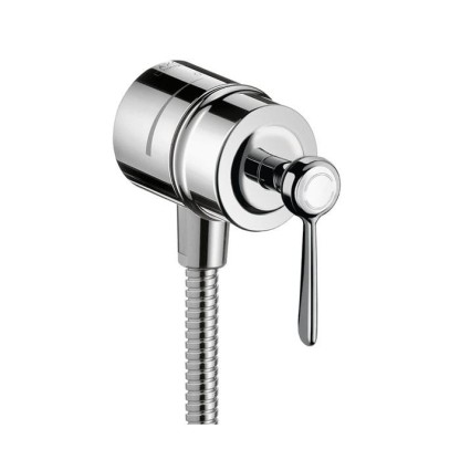 Axor Montreux, Шланговое подсоединение Fixfit Stop, с рычаговой рукояткой, цвет: хром