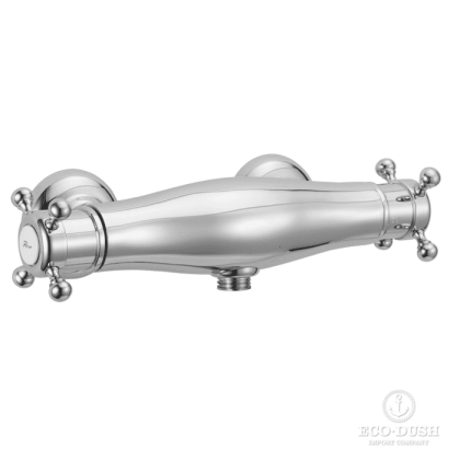 HUBER Victorian Смеситель термостатический двухвентильный настенный для душа, цвет: хром