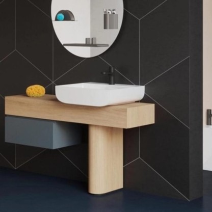 Azzurra Leuca Раковина накладная 60х45х14см, без отв.., цвет: белый