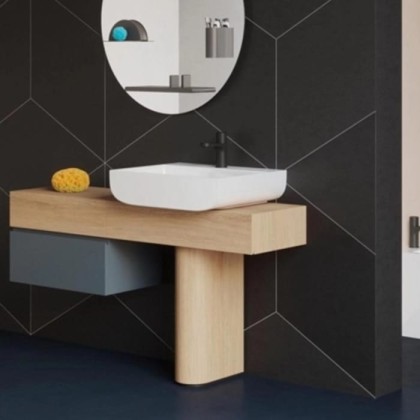 Azzurra Leuca Раковина накладная 60х45х14см, без отв.., цвет: белый