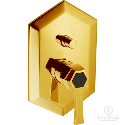 CISAL Cherie Однорычажный смеситель для ванны/душа, цвет: золото/черный матовый