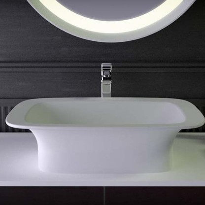 KNIEF Glam Раковина 60х45х116 см, без отв., цвет: белый матовый