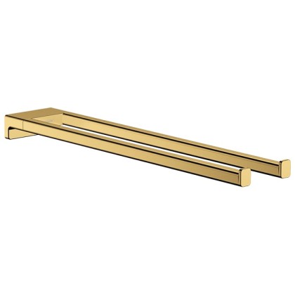 Hansgrohe AddStoris Полотенцедержатель 44.5см., двухрожковый, цвет: полированное золото