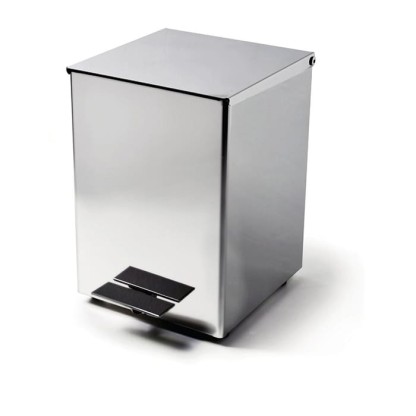 3SC Hotel Ведро 5 л. 18x22xh26 см, с педалью, с крышкой и механизмом softclose, из нерж.стали, цвет: хром
