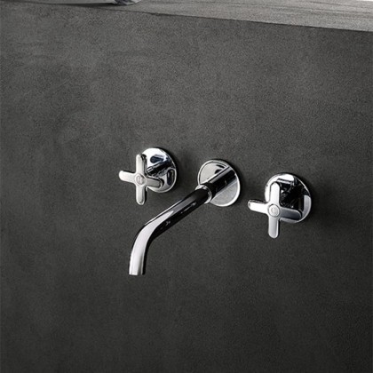 Fantini Icona Classic Смеситель для раковины, настенный, цвет: хром