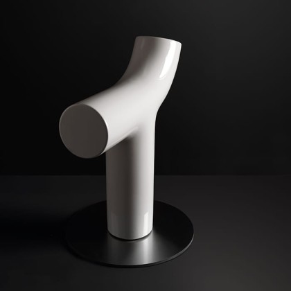 Kerasan Artwork Малый архитектурный декор для ванной: Стул на 1-ой ноге "COW", напольный, Цвет: белый