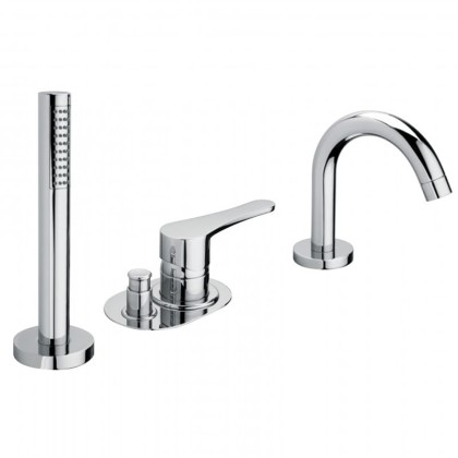 Смеситель для ванны Bongio O'Clock Green, цвет: хром