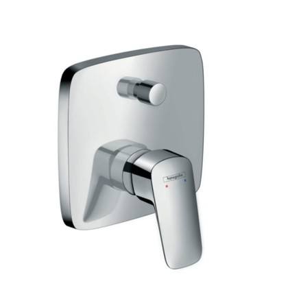 Hansgrohe Logis Смеситель для ванны, однорычажный, встраиваемый, внешняя часть, цвет: хром