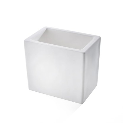 3SC Mood White Стакан настольный, композит Solid Surface, цвет: белый матовый