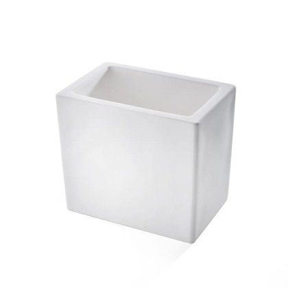 3SC Mood White Стакан настольный, композит Solid Surface, цвет: белый матовый