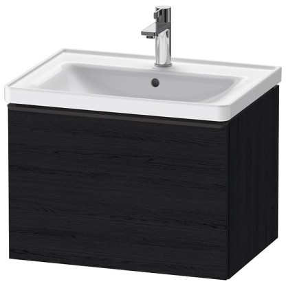 Duravit D-Neo Тумбочка подвесная 63х44x45.2см., раковина, 1 ящик, цвет: Black Oak