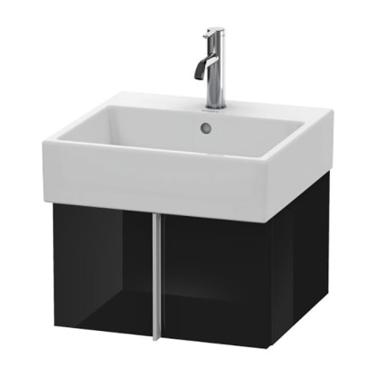 Duravit Vero Air Тумба подвесная, 48.4x43.1х29.8см., с раковиной, с 1 выдв. ящиком, цвет: черный глянцевый