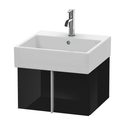 Duravit Vero Air Тумба подвесная, 48.4x43.1х29.8см., с раковиной, с 1 выдв. ящиком, цвет: черный глянцевый