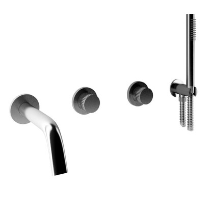 Bongio Time 2020 Встраиваемый смеситель для ванны с ручной лейкой, нерж сталь