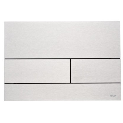TECEsquare II, панель смыва с двумя клавишами металлическая, цвет: нержавеющая сталь, сатин