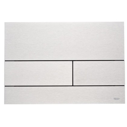 TECEsquare II, панель смыва с двумя клавишами металлическая, цвет: нержавеющая сталь, сатин
