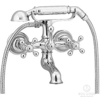 CISAL Arcana Ceramic Смеситель для ванны с душевым комплектом, цвет: хром