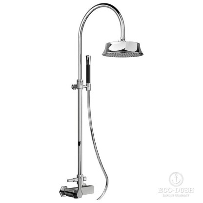 CISAL Cherie Настенная душевая система:смеситель для душа,верхний душ,ручной душ с держателем и шлангом, цвет: хром