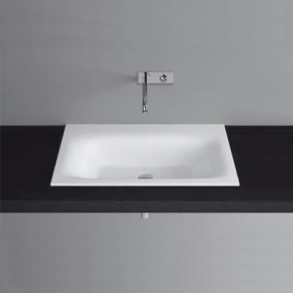 Bette Lux Раковина 80х49.5х12 см, без отв., сталь, цвет: белый