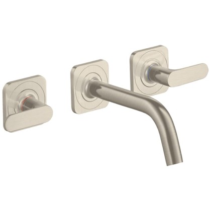 Axor Citterio M Смеситель для раковины, встраиваемый, излив: 16.6см., цвет: шлифованный никель