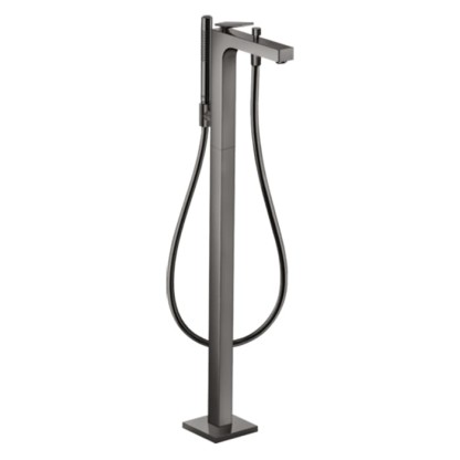 Axor Citterio Смеситель для ванны,напольный, с ручным душем, цвет: полированный черный хром