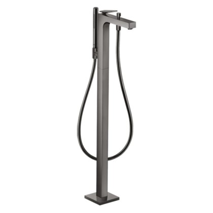 Axor Citterio Смеситель для ванны,напольный, с ручным душем, цвет: полированный черный хром