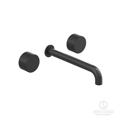 Stella Sirius Смеситель для раковины, встраиваемый, излив: 21см, цвет: черный матовый