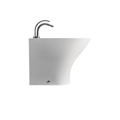 Kerasan Aquatech Биде напольное 55.5х35.5см, 1 отв., в комплекте с крепежом WB5N, цвет: белый