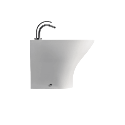 Kerasan Aquatech Биде напольное 55.5х35.5см, 1 отв., в комплекте с крепежом WB5N, цвет: белый