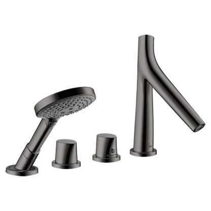 Axor Starck Organic Смеситель для ванны, термостатический, цвет: полированный черный хром