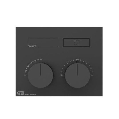 Gessi Hi-Fi Термостат для душа, 1 источник, внешняя часть, цвет: black XL
