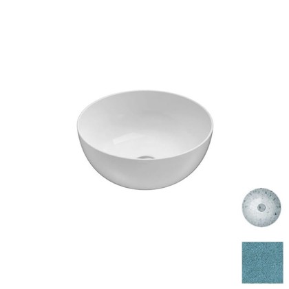 Globo T-Edge Раковина-чаша 34х16 см, без отв., на столешницу, цвет: Graniglia Turchese