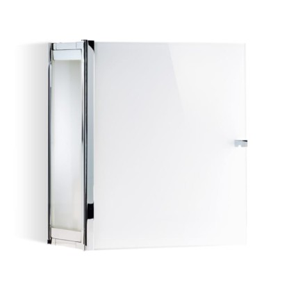 Decor Walther Glas S 2 Шкафчик подвесной 35x19x40см, стекло белое, цвет: хром