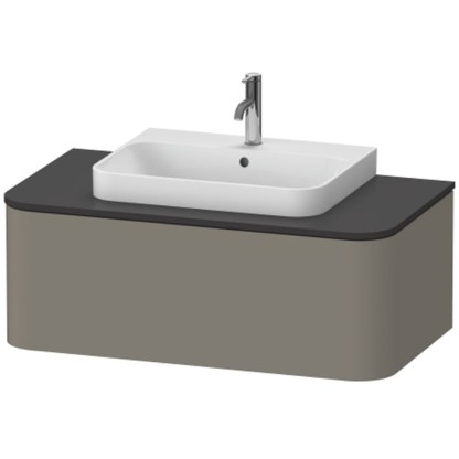 Duravit Happy D.2 Plus Тумба подвесная 100x48х35.4см, с раковиной и 1 ящиком, цвет: stone grey satin matt