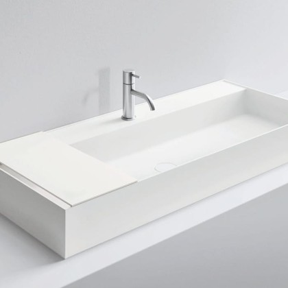 NOORTH milldue edition Раковина 108.4х47.2х12 см, 1 отв., накладная, цвет: белый