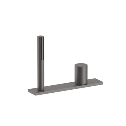 Fantini Milano Смеситель для ванны, набортный, без излива, цвет: Matt Gun Metal PVD