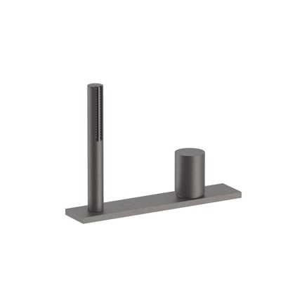 Fantini Milano Смеситель для ванны, набортный, без излива, цвет: Matt Gun Metal PVD