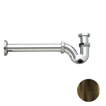 Nicolazzi Complementi Сифон S 1”1/4 без донного клапана для биде, цвет: тёмная бронза