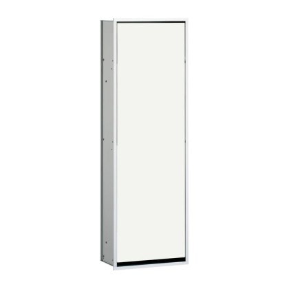 EMCO Asis 300 Шкаф встраиваемый, 2 полки, дверь правая/левая, подвесной, цвет: хром/белый ELS